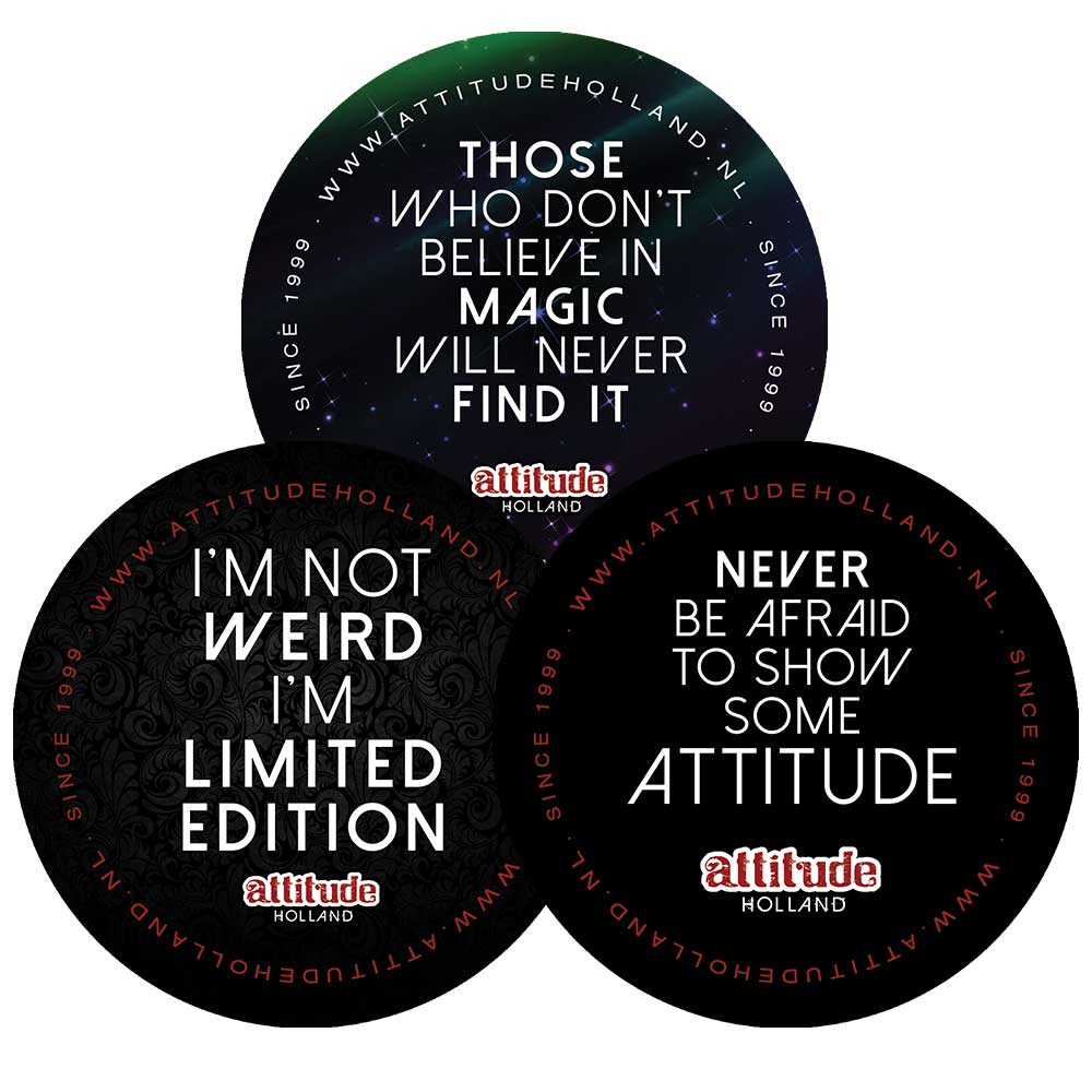 3 Attitude Holland stickers